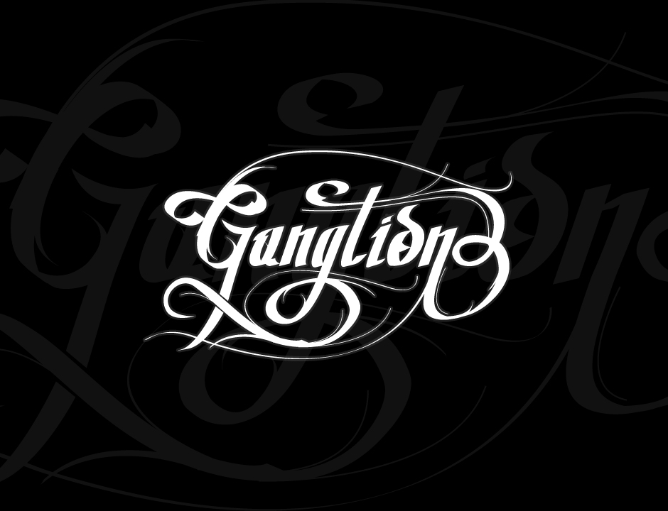 Typography inspired by Ganglion song by Saltillo